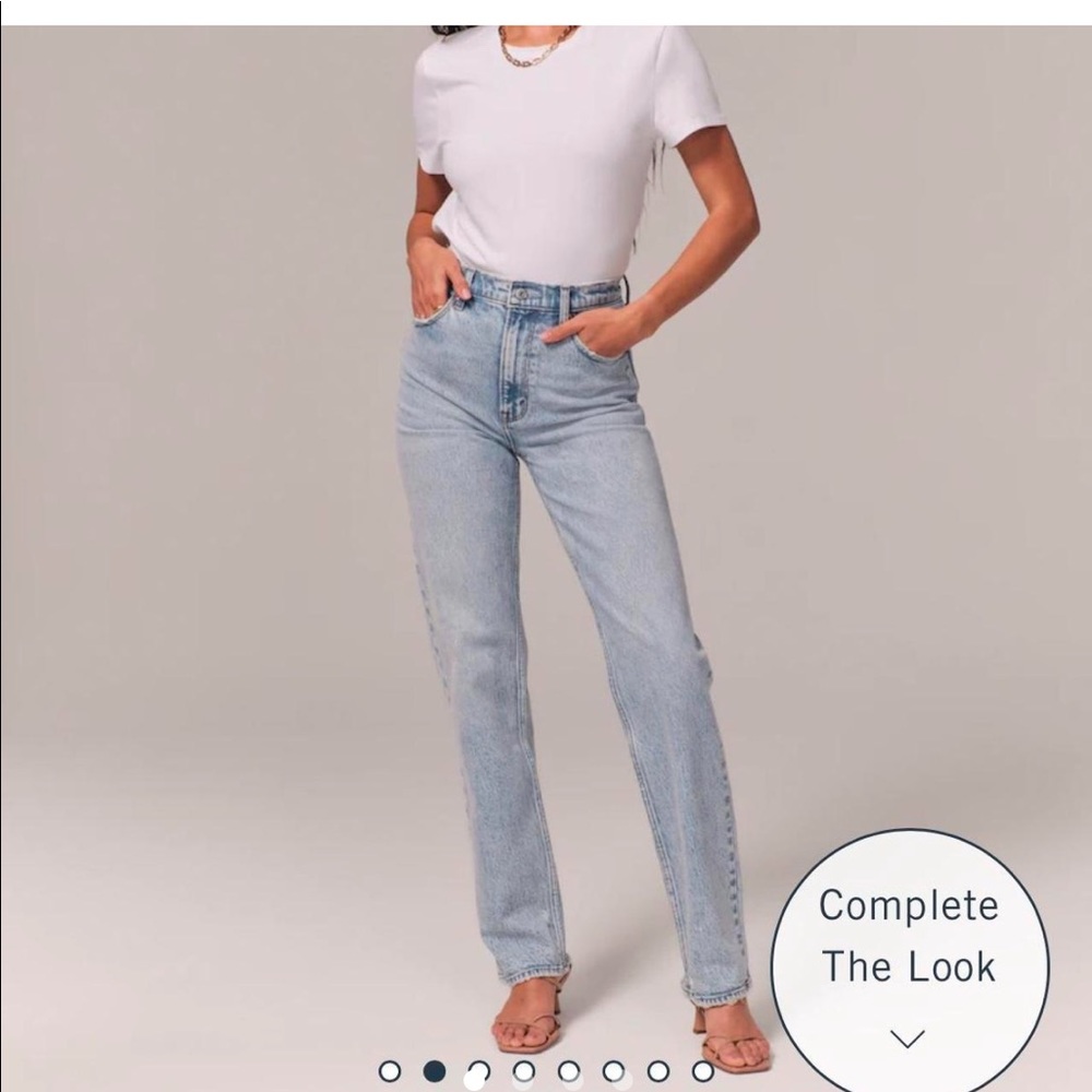 NWT ABERCROMBIE 90s ULTRA HIGH RISE JEAN